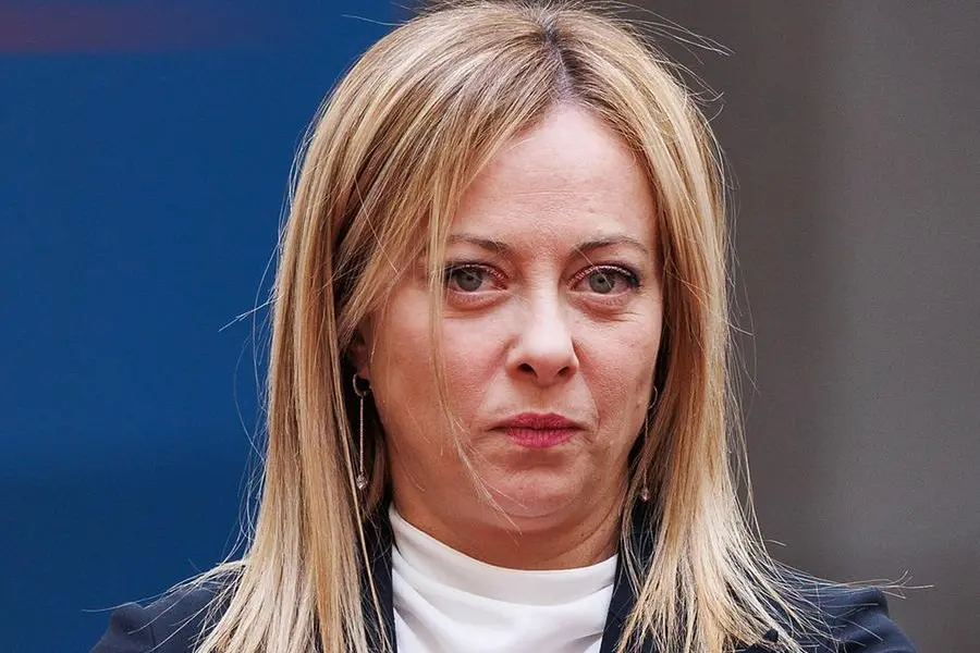 Foto Roberto Monaldo / LaPresse 01-02-2023 Roma Politica Palazzo Chigi - Il Presidente del Consiglio Giorgia Meloni incontra il Presidente della Repubblica di Ungheria Katalin Novak Nella foto Giorgia Meloni 01-02-2023 Rome (Italy) Politics Chigi palace - Prime Minister Giorgia Meloni meets the President of the Republic of Hungary Katalin Novak In the pic Giorgia Meloni