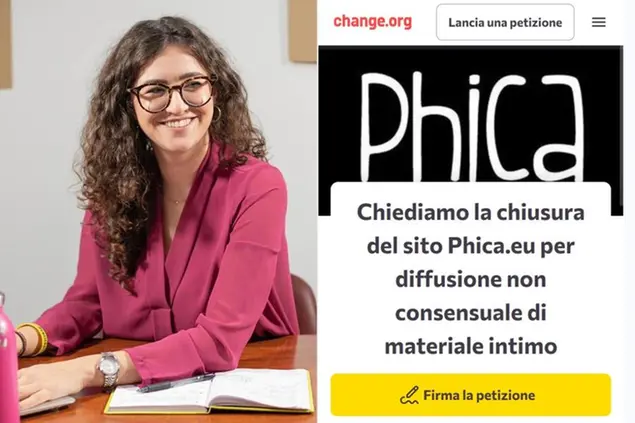Valeria Campagna e la pagina della petizione Change.org