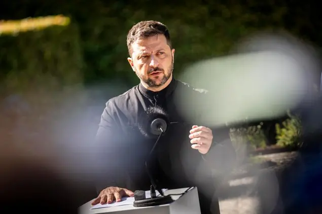 Il presidente ucraino Volodymyr Zelensky (foto Ansa)