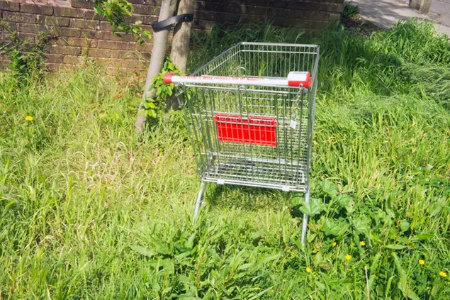 shopping trolley, cart, Great Britain, United Kingdom, on May 22, 2014 Photo/Libor Sojka (CTK via AP Images)