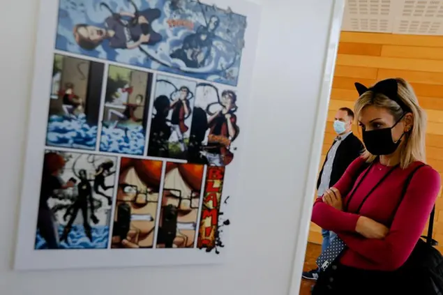 Una mostra di manga a Madrid (Europa Press via AP)