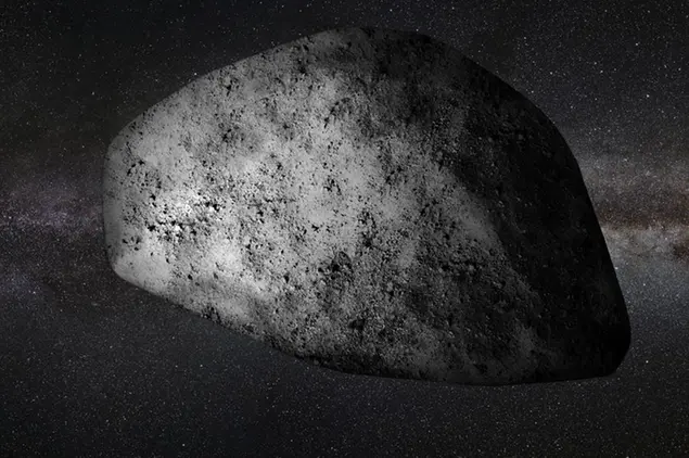 Rappresentazione artistica dell'asteroide Apophis 99942 (The Planetary Society; CC BY-NC 3.0)