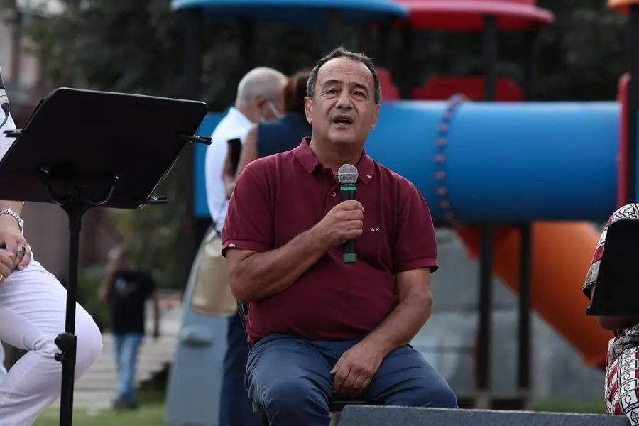 01/10/2021 Riace, Manifestazione a sostegno di Mimmo Lucano dopo la condanna a 13 anni.