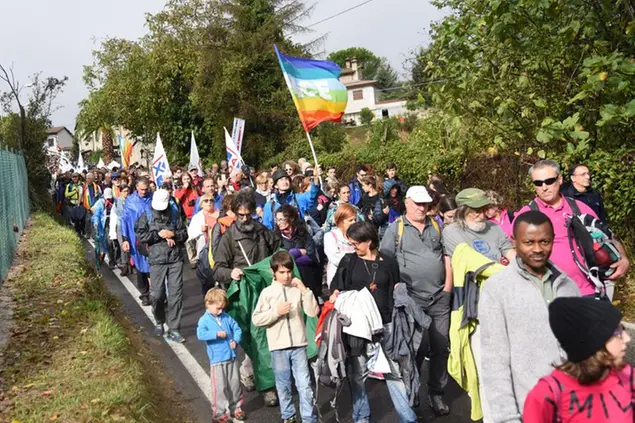 La Marcia per la pace Perugia Assisi LaPresse