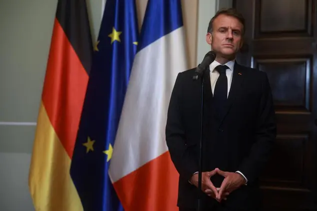 (Macron a Berlino a fine luglio. Foto Epa/Ansa)