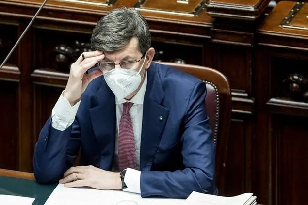 Foto Roberto Monaldo / LaPresse 31-03-2021 Roma Politica Camera dei Deputati - Question time Nella foto Vittorio Colao Photo Roberto Monaldo / LaPresse 31-03-2021 Rome (Italy) Chamber of Deputies - Question time In the pic Vittorio Colao