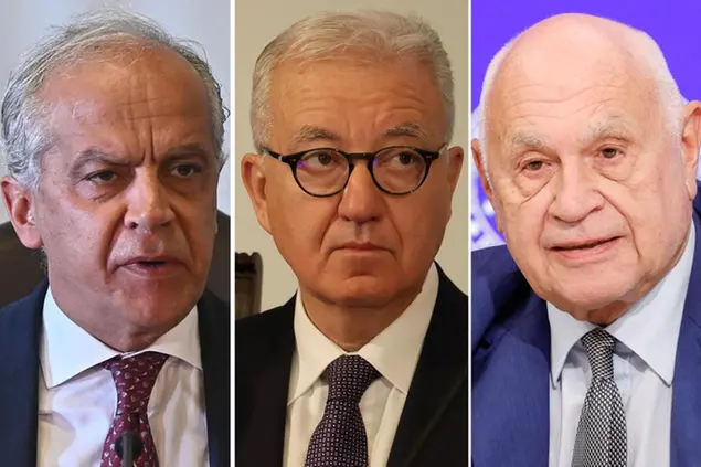 Il ministro dell'Interno Matteo Piantedosi, il sottosegretario Alfredo Mantovano e il ministro della Giustizia Carlo Nordio
