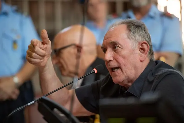 Paolo Bellini nell'aula di Tribunale della Corte d'Appello