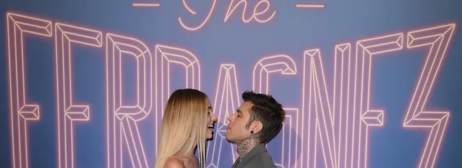 Foto Gian Mattia D'Alberto - LaPresse 02-12-2021 Milano Spettacolo \\\"The Ferragnez La Serie\\\" Photocall nella foto: Chiara Ferragni e Fedez Ph Gian Mattia D'Alberto - LaPresse 2021-12-02 Milano Entertainment \\\"The Ferragnez La Serie\\\" Photocall in the photo: Chiara Ferragni and Fedez