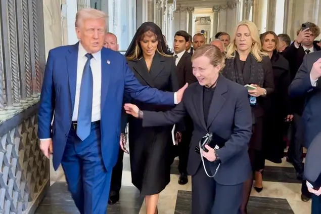 Il presidente Donald Trump e la presidente del Consiglio Giorgia Meloni
