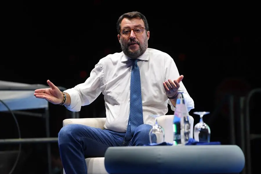 03/10/2020 Catania, intervista a tutto campo al leader della Lega Matteo Salvini