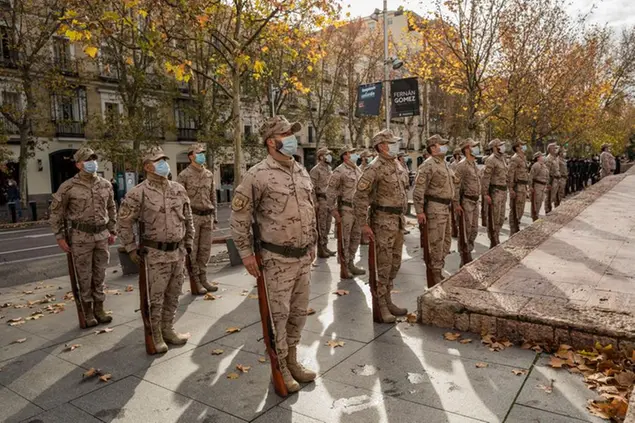 (Militari spagnoli. Foto LaPresse)