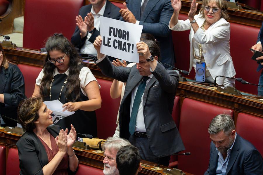 Giuseppe Conte: «Lo scudo è una vergogna, Meloni vuole il Far West. Lepore? Lo comprendo»