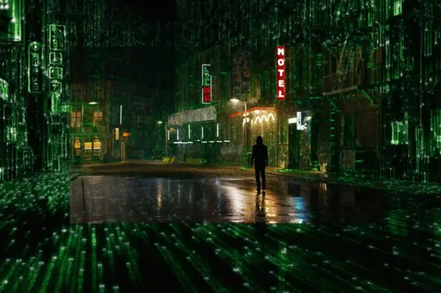 Keanu Reeves, \\\"The Matrix Resurrections\\\" (2021).