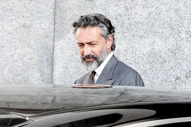 Manfredi Catella all’uscita dopo l’interrogatorio a palazzo di giustizia a Milano, 23 luglio 2025