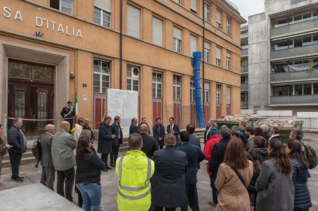 L'inaugurazione del cantiere della Casa d'Italia a Zurigo a ottobre 2024 (foto Consolato generale d'Italia a Zurigo - ministero degli Esteri)