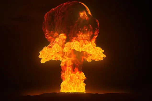 Illustrazione di un'esplosione nucleare (AlexAntropov86, Pixabay)