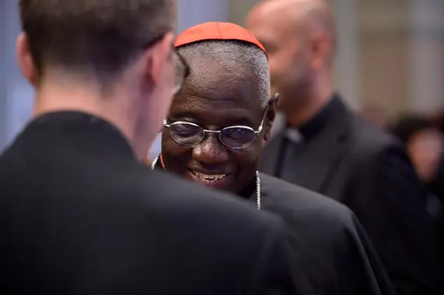 Cardinal Robert Sarah .Pope Francis during the Consistory for the creation of new Cardinals at the St. Peter's Basilica on August 27, 2022 in Vatican City, Vatican. Photo by: Stefano Spaziani/picture-alliance/dpa/AP Images