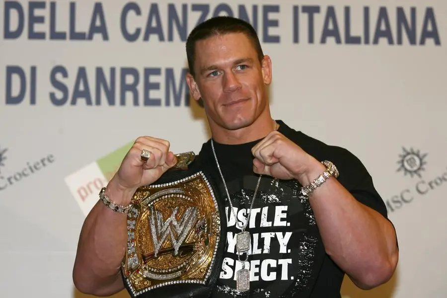 John Cena è stato tra gli ospiti internazionali del Festival di Sanremo del 2006 (FOTO ANSA)
