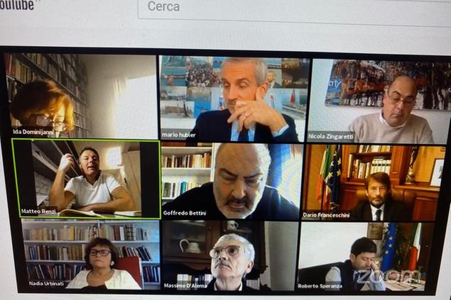 Il cantiere della sinistra, La schermata di Zoom del confronto organizzato da Italianieuropei