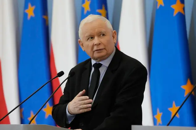 (Jaroslaw Kaczynski, il leader del Pis, partito ultraconservatore\\u00A0che è al governo in Polonia. Foto AP)