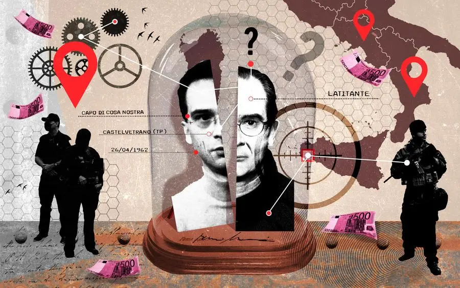 Matteo Messina Denaro: il padrino dai mille volti. Domani racconta i suoi segreti e la rete finanziaria. Un viaggio che parte da Castelvetrano e arriva in Toscana. Dove si nasconde l'ultimo boss della stagione stragista ancora ricercato? Un racconto che è anche un documentario di 18 minuti e che qui pubblichiamo in tre atti. (Ilustrazione di Valentina Vinci)