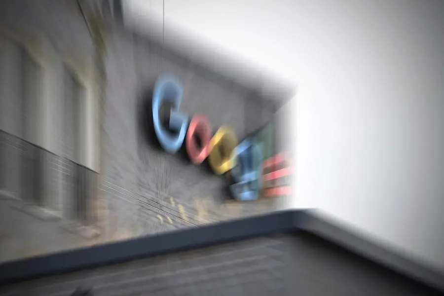 Google Germany GmbH in Muenchen, Arnulfpark headquarters, offices, facade, building, logo, company logo, company emblem. | usage worldwide Photo by: Frank Hoermann/SVEN SIMON/picture-alliance/dpa/AP Images