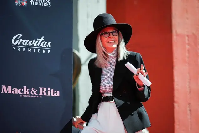 L'attrice Diane Keaton