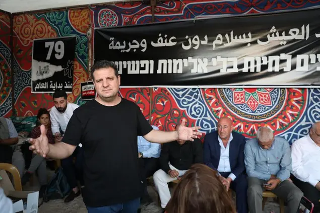 Ayman Odeh è leader del partito Hadash e della Lista Comune. Foto Epa/Abir Sultan