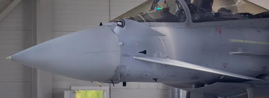 Spain's Eurofighter Typhoon jet fighter pilot prepares for take off during NATO's Baltic Air Policing Mission during the Lithuania's President Gitanas Nauseda and Spain's Prime Minister Pedro Sanchez visit at the Siauliai military air force base some 220 kms (136,7 miles) east of the capital Vilnius, Lithuania, Thursday, July 8, 2021. (AP Photo/Mindaugas Kulbis)
