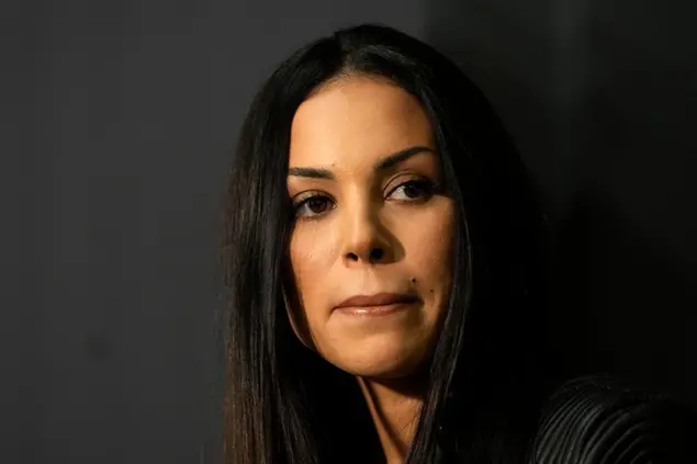 Karima el-Mahroug, the woman at the centre of former Premier Silvio Berlusconi sex scandals, holds a press conference to present her book the day after her acquittal along with Berlusconi and 27 other people in their latest trial, in Milan, Italy, Thursday, Feb. 16, 2023. (AP Photo/Antonio Calanni) Associated Press/LaPresse Only Italy and Spain