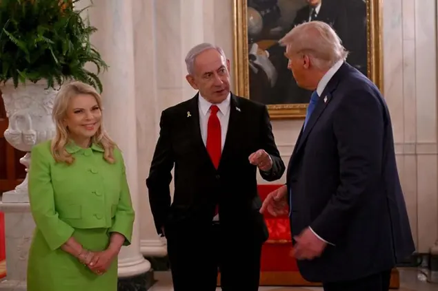Incontro tra il primo ministro Benjamin Netanyahu e il presidente degli Stati Uniti Donald Trump alla Casa Bianca