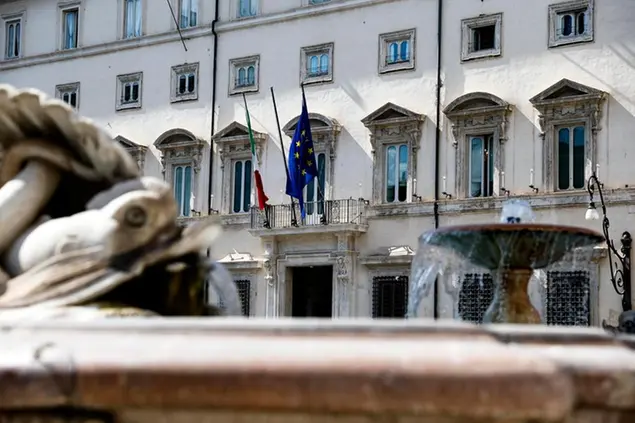 Palazzo Chigi, la sede del governo, che è al centro del caso del generale libico Almasri ricercato dalla Corte penale internazionale, ma che l'Italia ha scarcerato e rimandato in Libia
