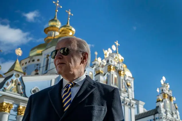 (Biden a Kiev. Foto AP)