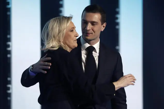 (Le Pen e Bardella. Foto Ansa)