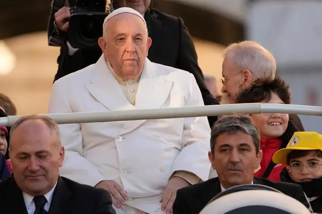 Pope Francis arrives for his weekly general audience in St. Peter's Square at The Vatican, Wednesday, Nov. 23, 2022. (AP Photo/Andrew Medichini) Associated Press/LaPresse Only Italy and Spain