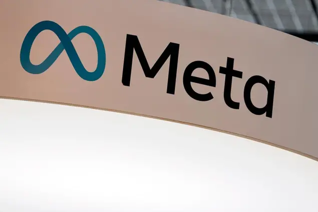 The Meta logo is seen at the Vivatech show in Paris, France, June 15, 2022. (AP Photo/Thibault Camus)