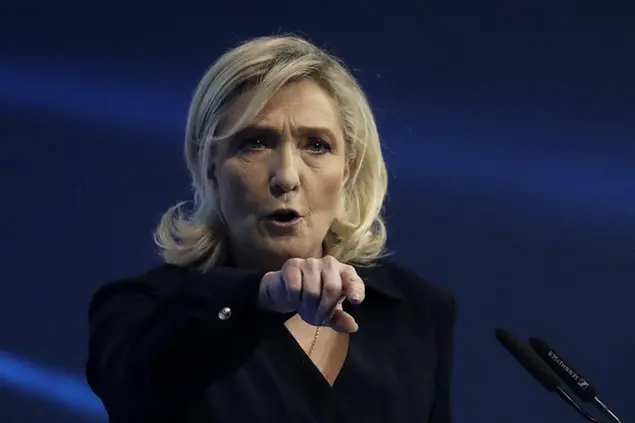 (Marine Le Pen. Foto Ansa)