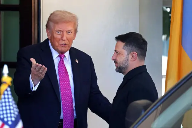 Il presidente americano Trump e il leader ucraino Zelensky