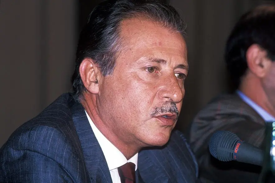 Paolo Borsellino in una foto del 1992 (Agf)