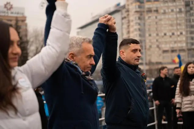 Gavrila, Georgescu e Simion. Foto X/Simion