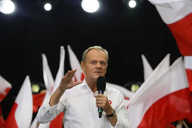 Donald Tusk, leader dell'opposizione polacca. Foto Ansa