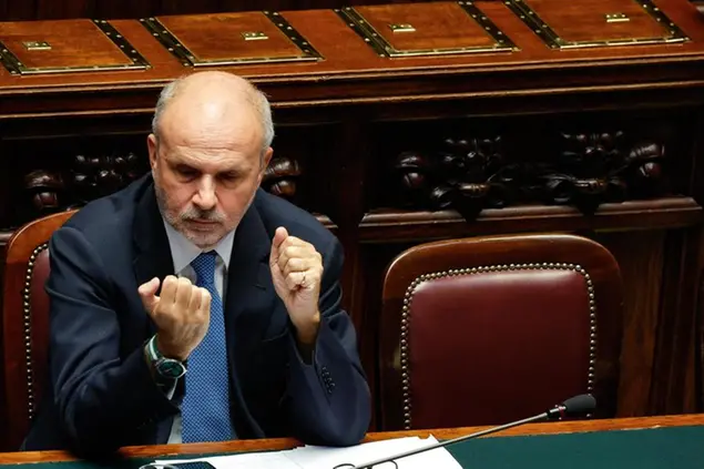 Il ministro della Salute Orazio Schillaci alla Camera Foto Ansa