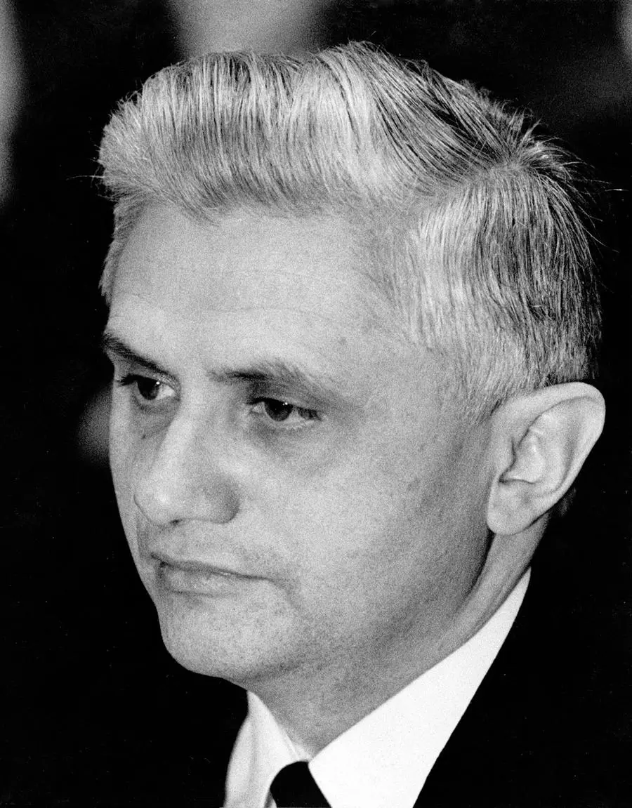 FILE - This mid-1970s file photo shows Joseph Ratzinger, the archbishop of Munich and Freising, who is to be elevated to cardinal by Pope Paul VI. Ratzinger was elected Pope on April 19, 2005, and chose Benedict XVI as his papal name. Pope Benedict XVI announced Monday, Feb. 11, 2013, he would resign on Feb. 28 because he is simply too old to carry on. Pope Emeritus Benedict XVI, the German theologian who will be remembered as the first pope in 600 years to resign, has died, the Vatican announced Saturday. He was 95. (AP Photo, File) Associated Press/LaPresse EDITORIAL USE ONLY/ONLY ITALY AND SPAIN