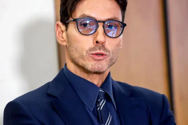 Il vicepresidente esecutivo e amministratore delegato del Gruppo Mediset, Piersilvio Berlusconi, nella sede di Cologno Monzese per partecipare all'assemble Mediaset, 10 gennaio 2020. ANSA/MOURAD BALTI TOUATI