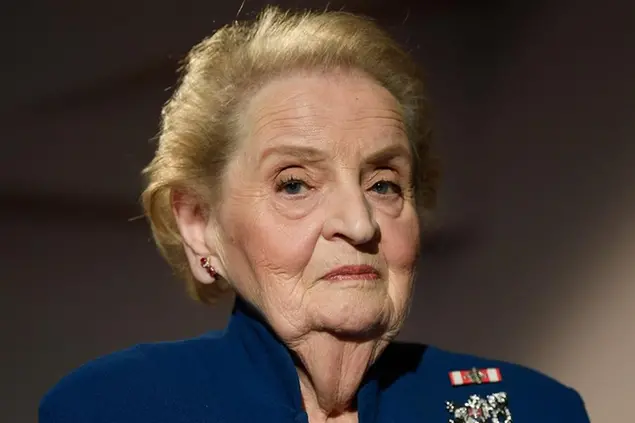Former US secretary of state Madeleine Albright, born in former Czechoslovakia, came to Prague today, on Monday, March 10, 2019, for a visit during which she will present her new book Fascism: A Warning, published in Czech in December. Albright played a vital role in the process in which some former Eastern Bloc countries, the Czech Republic, Poland and Hungary, were eventually accepted to NATO in 1999. Photo/Ondrej Deml (CTK via AP Images)
