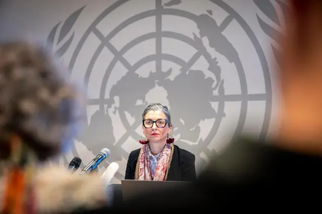 (Francesca Albanese. Foto Epa/Ansa)