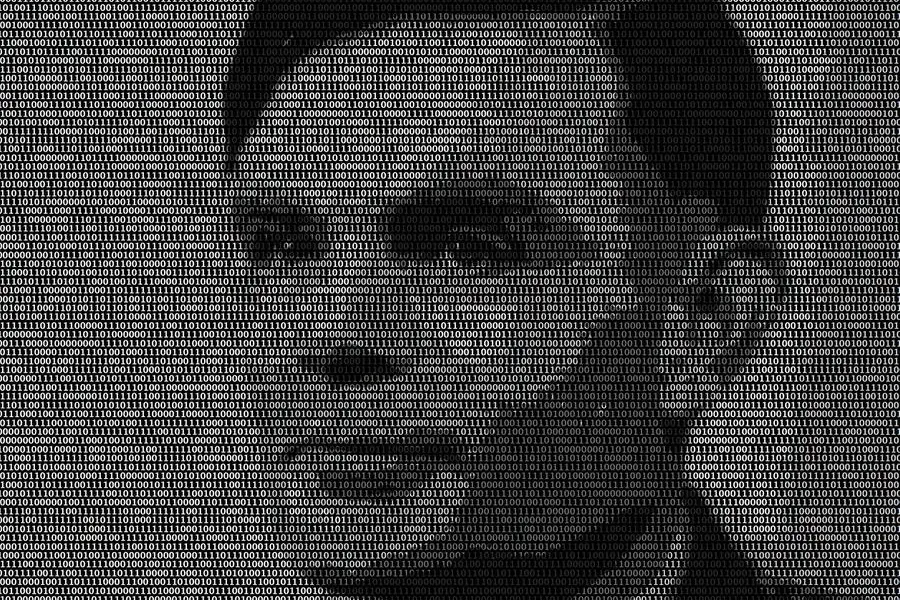 Un'elaborazione del volto di Alan Turing