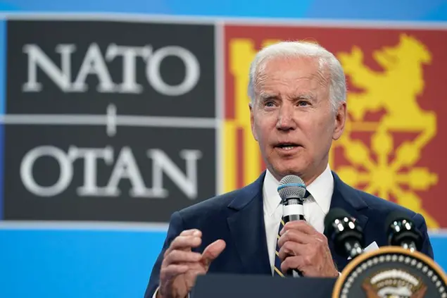 President Joe Biden speaks during a news conference on the final day of the NATO summit in Madrid, Thursday, June 30, 2022. (AP Photo/Susan Walsh)