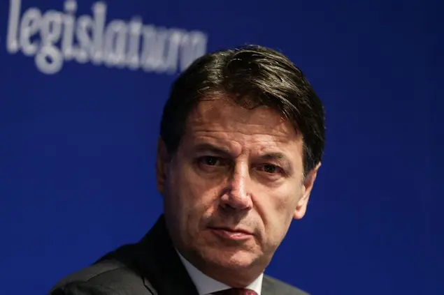 Foto Cecilia Fabiano/LaPresse 08-09-2022 Roma, Italia - Politica - Elezioni - Confcommercio Incontra, incontro con Giuseppe Conte Nella Foto : Giuseppe Conte September 08, 2022 Rome, Italy - Politics - Elections - Meeting at Confcommercio with Azione secretary Giuseppe Conte In the photo: Giuseppe Conte